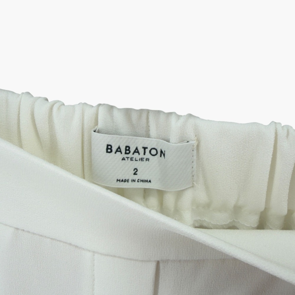Babaton Atelier White Conan Slim Pants Size 2 - Picture 5 of 11